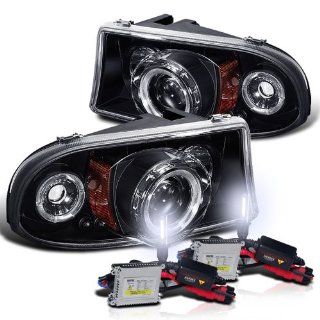 6000k Slim Xenon HID Kit+ 97 03 Dakota Durango Halo LED Projector Head Lights Automotive