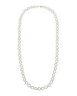 Midnight Silver & 18k Yellow Gold Link Necklace, 34   Armenta   Yellow (18k )