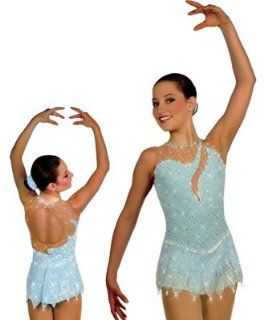 Sharene's Ice Skating Dress, Style 79 11   Light Blue, GM  Athletic Dresses  Sports & Outdoors