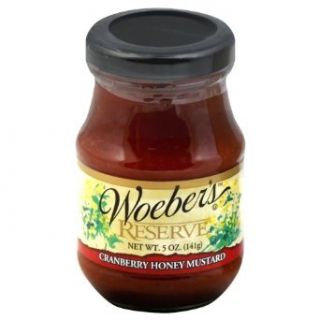 Woebers Cranberry Honey Mustard, 5 Ounce    6 per case.