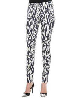 Womens Ikat Print Skinny Pants   7 For All Mankind   Ikat leopard (26)