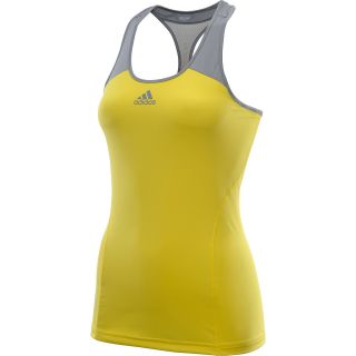 adidas Womens Adizero Tennis Tank Top   Size Xl, Yellow/grey