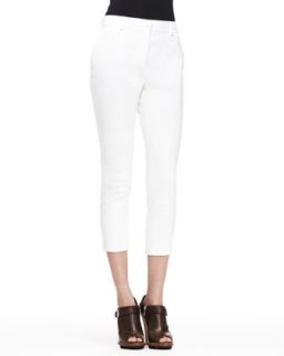 Womens Marston Cropped Twill Pants   Belstaff   Sunbleached white (44/10)