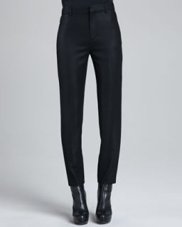 Womens Jennie Cropped Crepe Pants   J Brand Ready to Wear   Black (2)