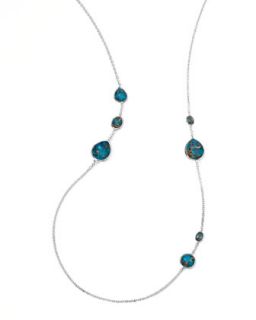 Wonderland Gelato Turquoise Station Necklace   Ippolita   Silver