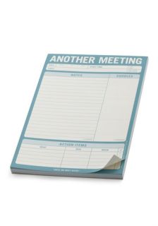 Another Meeting Notepad  Mod Retro Vintage Stationery