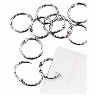 Loose Leaf Rings, 1 Size, Silver