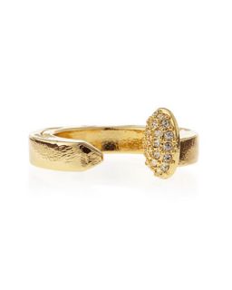 Pave Railroad Spike Ring, Yellow Golden   Giles & Brother   Gold (5)