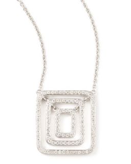 Piece 18k White Gold Diamond Pendant Necklace   Mimi So   White (18k )