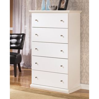 Signature Design By Ashley Signature Designs By Ashley Bostwick White 5 drawer Chest White Size 5 drawer