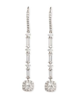 Deco 18k Gold Diamond Drop Earrings, 2.86 TCW   Maria Canale for Forevermark  