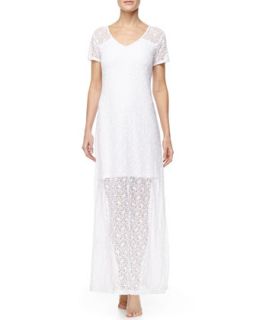 Womens Long Lace Coverup T Shirt Dress   Tommy Bahama   White (X SMALL)