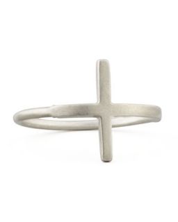 Silver Faith Large Cross Ring   Dogeared   Silver (7)
