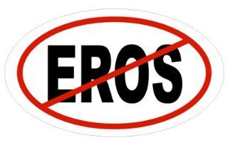 Anti EROS Oval Sticker  