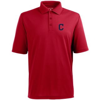 Antigua Cleveland Indians Mens Xtra Lite Polo   Size Large, Dark Red (ANT