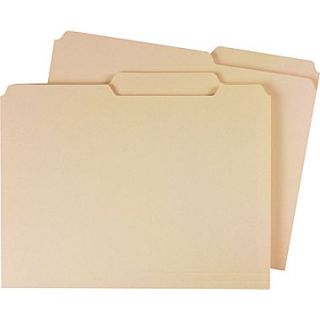 Guide Height Manila File Folders, Letter, Extreme Right, 100/Box