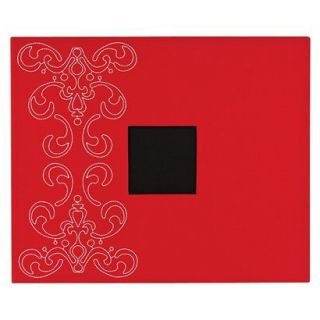 American Crafts Crimson With Embroidered Flourish Patterned 3 Ring Album  