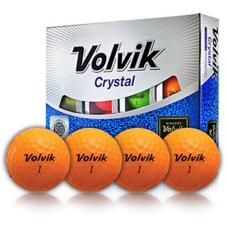Volvik Crystal 3pc Golf Balls, Orange (7102)