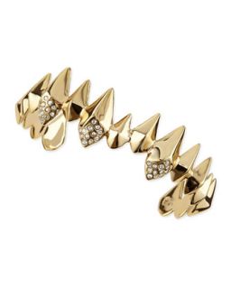 Golden Spear Cuff with Pave Crystals   Alexis Bittar   Gold