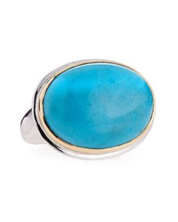 Oval Turquoise Ring   Dina Mackney   Turquoise