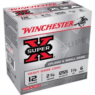 Winchester Super X Game & Field Load Shotgun Ammunition   Winchester Super X Game & Field 12ga 2 3/4   1 1/8oz #6 Shot