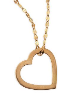 Mini Heart Pendant Necklace   Lana   Gold