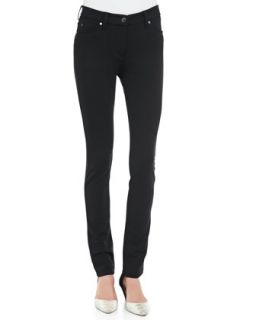 French Terry Skinny Pants, Womens   Eileen Fisher   Black (20W)