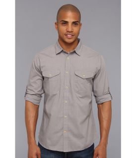 Reef Layover II L/S Woven Shirt Mens Long Sleeve Button Up (Gray)