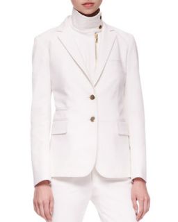 Womens Jacket with Removable Dickey   Veronica Beard   White (10)