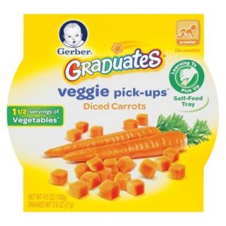 Gerber Graduates Veggie Pick Ups Diced Carrot 4.5 oz   (8 Pack)