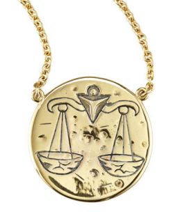 Astrology Necklace, Libra   Amy Zerner   Gold
