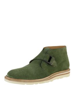 Mens Christy Wedge Monk Strap Chukka, Olive   Cole Haan   Olive (10.5D)