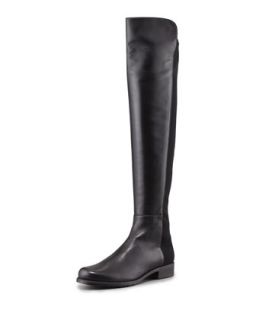 50/50 Narrow Napa Stretch Over the Knee Boot, Black (Made to Order)   Stuart