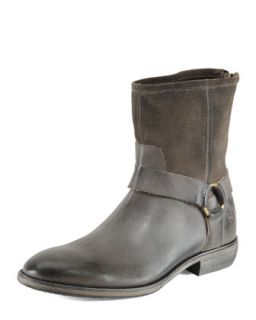 Mens Forte Harness Boot, Charcoal   Andrew Marc   Gray (charcoal) (7.5D)