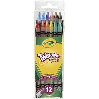 Crayola Twistables Colored Pencils, 12 Count Assorted Colors