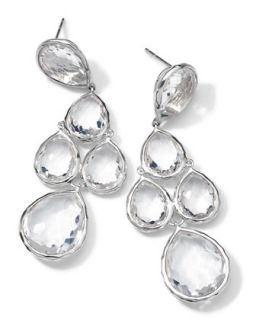 Sterling Silver Rock Candy 5 Stone Drop Earrings, Clear Quartz   Ippolita   Cq