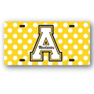 NCAA Appalachian State Mountaineers License Plate Dots  Sports Fan License Plate Covers  Sports & Outdoors