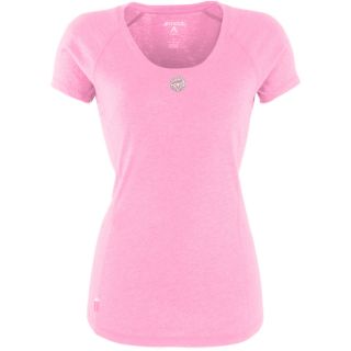 Antigua Toronto Blue Jays Womens Pep Shirt   Size Large, Mid Pink Heather