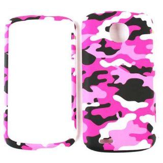 For Pantech Marauder Pink Black White Camo Matte Texture Case Accessories Cell Phones & Accessories