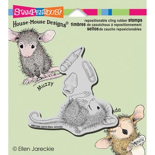 Stampendous House Mouse Cling Rubber Stamp 3.5inx4in Sheet school Supplies
