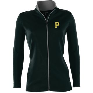 Antigua Pittsburgh Pirates Womens Leader Jacket   Size Small, Black/silver