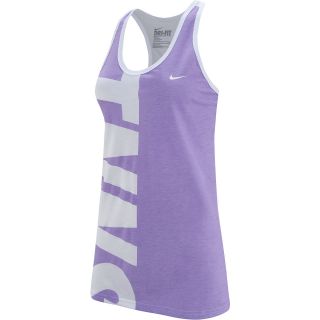 NIKE Womens TNNS Tennis Tank   Size XS/Extra Small, White/lilac