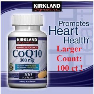Kirkland CoQ10 Coenzyme 300 mg   75 Softgels Health & Personal Care
