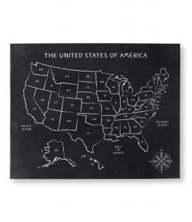 Canvas Usa Map