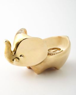 Brass Elephant Ring Bowl   Jonathan Adler   Brass