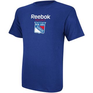 REEBOK Mens New York Rangers Hockey Short Sleeve T Shirt   Size Xl, Navy