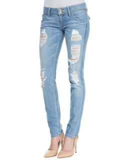 Womens Collin Distressed Skinny Jeans, Soul Search   Hudson   Soul search (25)