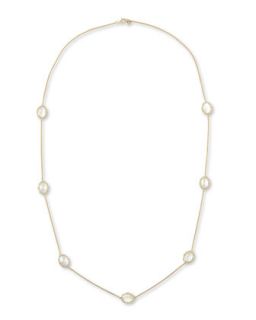 Tivoli White Mother of Pearl Station Necklace, 36L   Frederic Sage   White