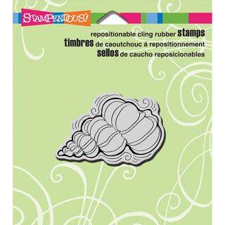 Stampendous Cling Rubber Stamp 3.5inx4in Sheet penpattern Shell