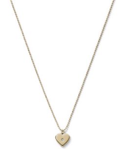 Heart Charm Necklace, Golden   Michael Kors   Gold